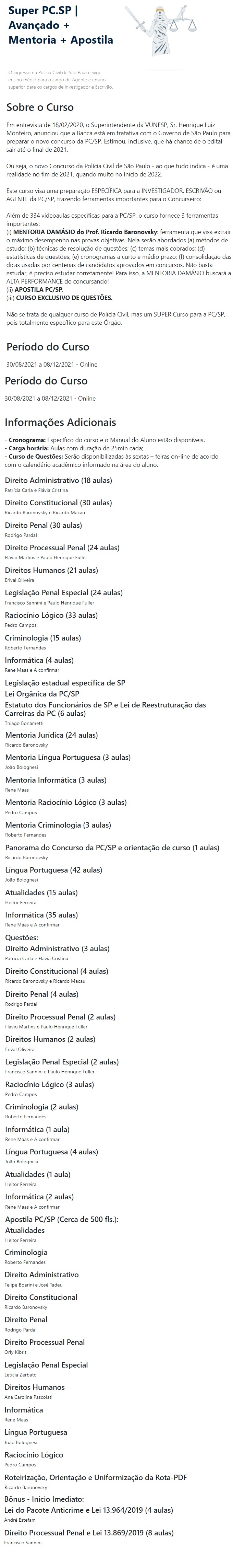 Super PC SP - Agente, Investigador e Escrivão Polícia Civil (DAMÁSIO 2021.2) - Polícia Civil 4